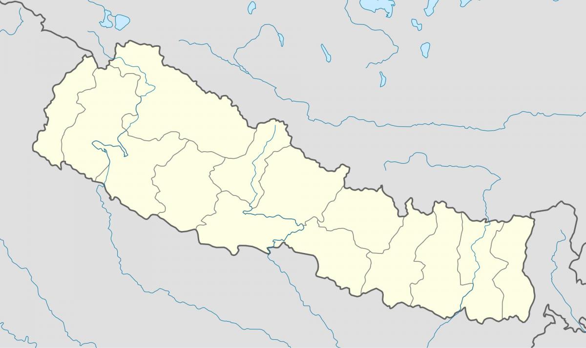 Kort over nepal vektor