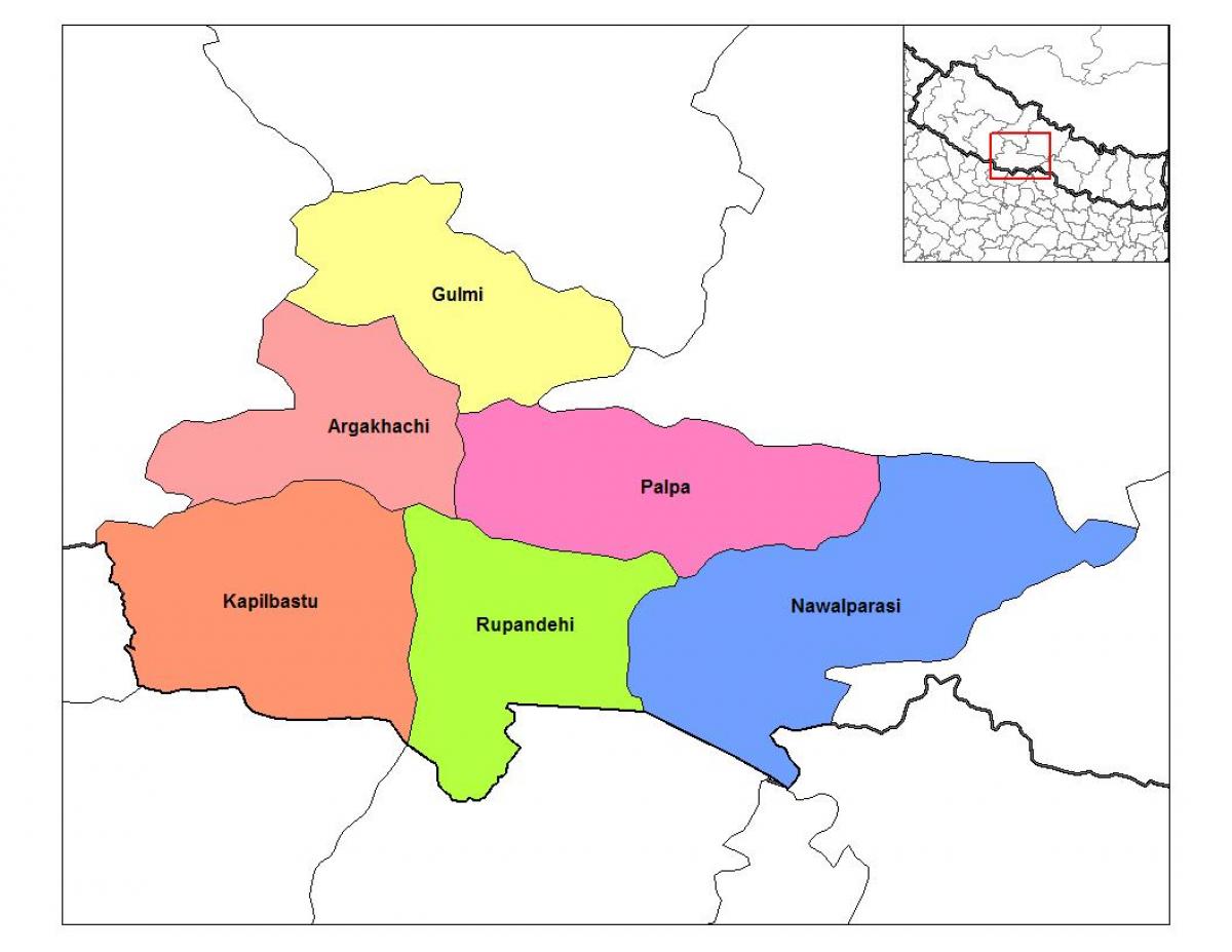 Kort over rupandehi nepal
