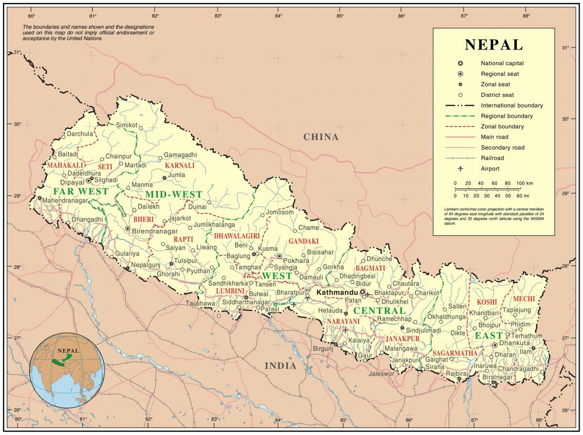 indien, nepal grænse køreplan