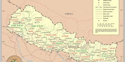 Online-kort i nepal