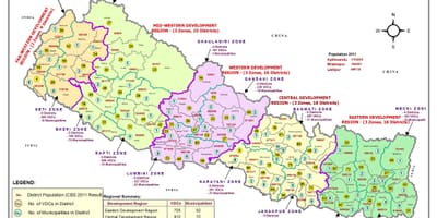 Kort i gis-nepal