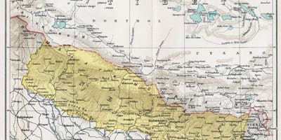 Meget gamle kort over nepal