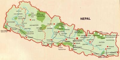 Kort over nepal railway butwal