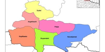 Kort over rupandehi nepal