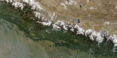 Kort over satellit-nepal live